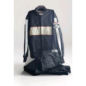 G-FORCE GF505 Racing Driving Jacket & Pants XL Black Triple-Layer 4385XLGBK 4386